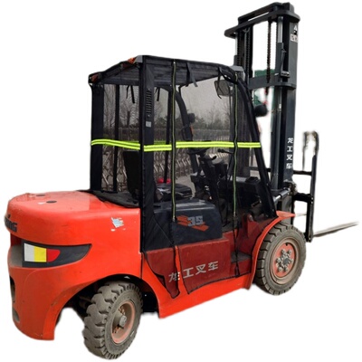 透明叉车车衣挡雨棚挡风罩防雨遮阳篷保暖棚篷适用合力杭叉龙工