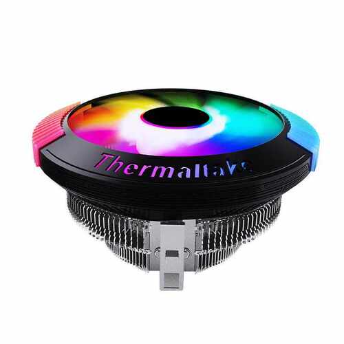 Tt空间站1155/AMDCPU散热器 台式机电脑主机风冷下压炫彩风扇