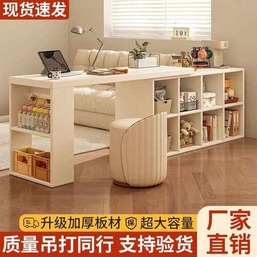 转角书桌家用学习桌子卧室女生梳妆台书柜一体实木l型拐角电脑桌