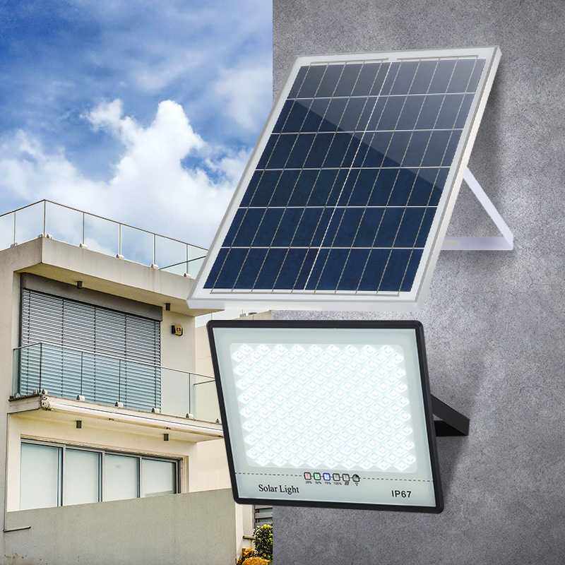 太阳能投光灯户外照明庭院灯大功率新农村光伏太阳能路灯