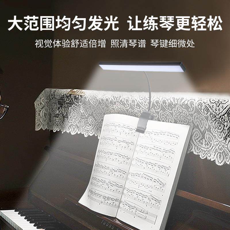 乐谱灯练琴专用台灯护眼充插两用小提琴古筝弹吉他演奏谱架夹子灯