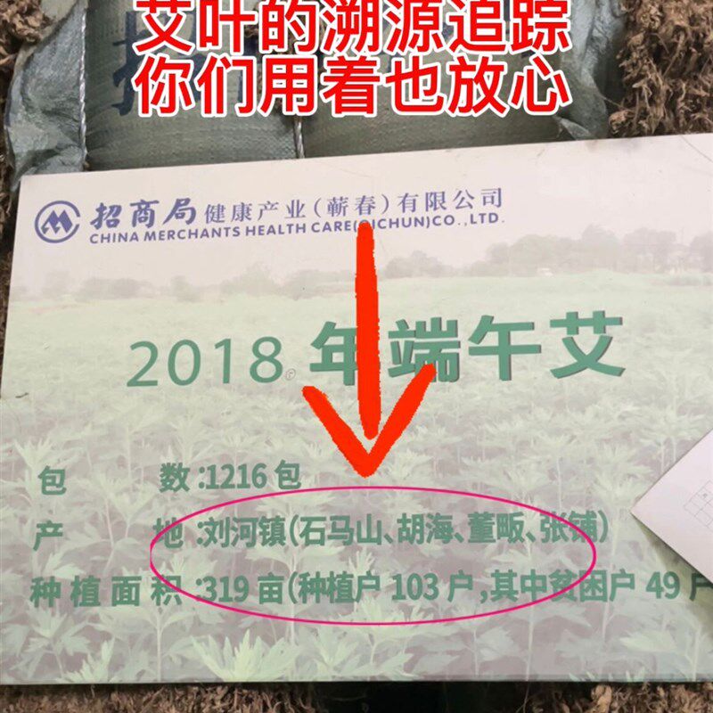 杨小妹三年陈蕲艾湖北深山野生艾3cm粗石磨绒手工纯艾叶艾条艾绒