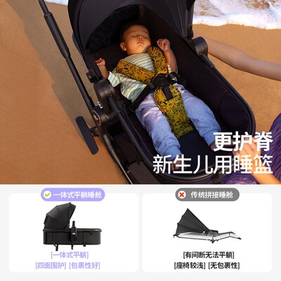 婴儿推车可坐可躺轻便折叠高景观双向护脊婴幼儿童宝宝手推车便携