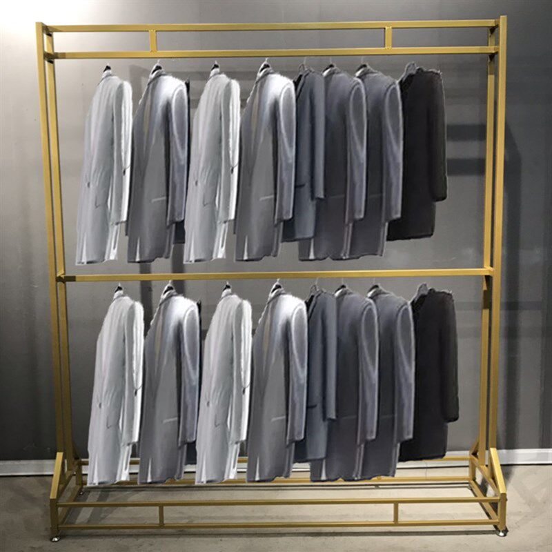 婚纱架子男装货架双层高端西服旗袍礼服落地式设计摄影专用服装架