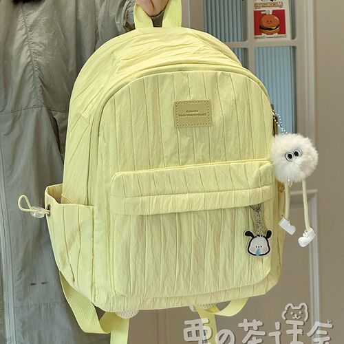 轻便双肩包女大学生小众设计感休闲小背包韩版ins风初中女生书包