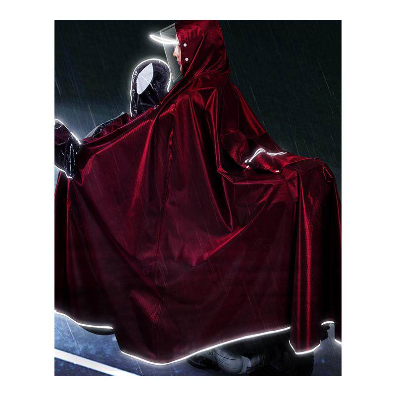 前置亲子母子款双人三人雨衣加厚加大摩托电瓶电动车防暴雨雨披
