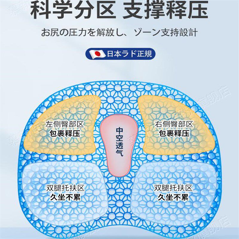 水垫防褥疮老人防压疮夏季降温冰凉坐垫子医久坐不累护尾骨用透气