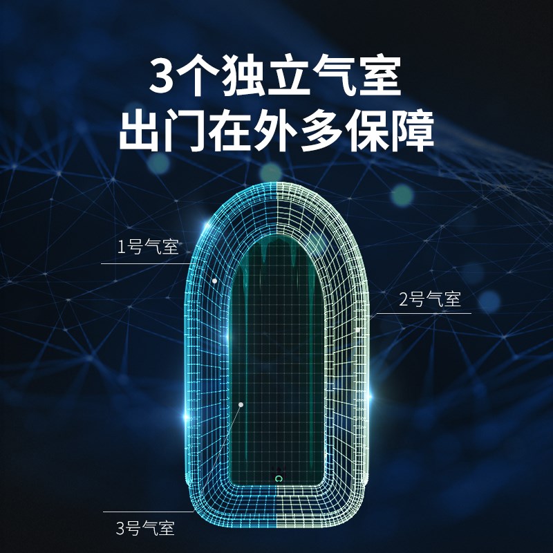 皮划艇充气船加厚橡皮艇户外钓鱼专用船水上小渔船单人多人气垫船