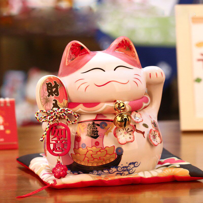 招财猫存钱罐家居客厅柜子桌面摆件店铺送礼日常礼物发财猫储蓄罐