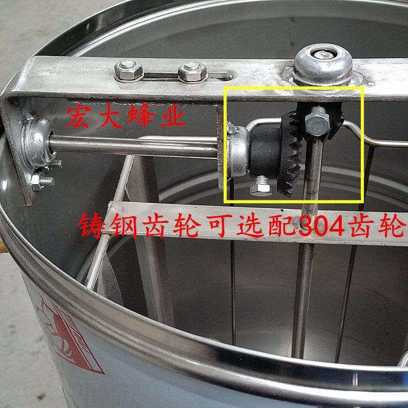 蜜蜂工具加厚不锈钢摇蜜机手动两框中蜂蜂蜜分离机304打糖机包邮
