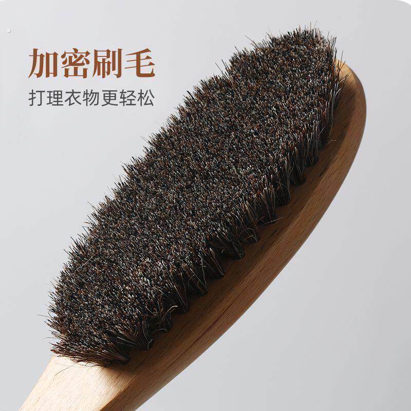 羊毛大衣打理刷护理刷马毛软毛梳羊绒专用猪毛刷子毛呢毛衣刷