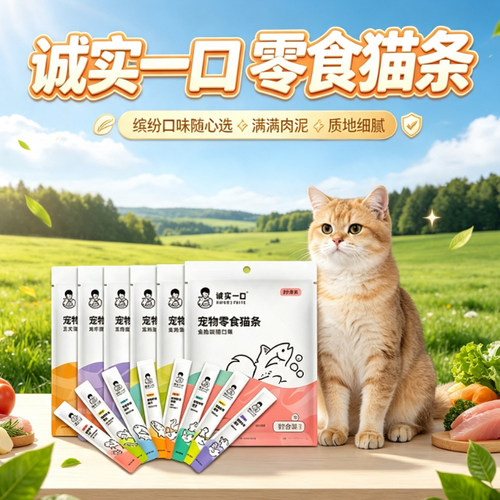 诚实一口好多条猫条成幼猫湿粮