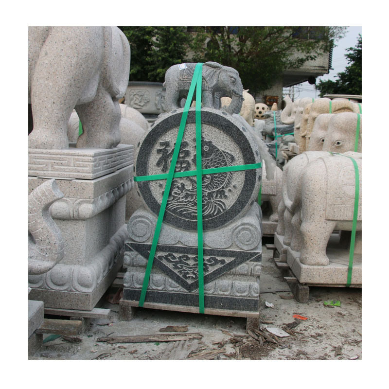 直供大理石复古花岗岩仿古石雕报鼓价格低至超乎想象石雕门墩抱鼓