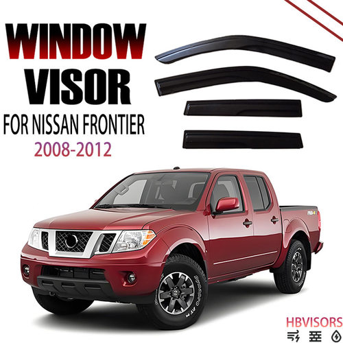 适用于2008-2012 FRONTIER晴雨挡雨眉遮雨档黑武士Window visor