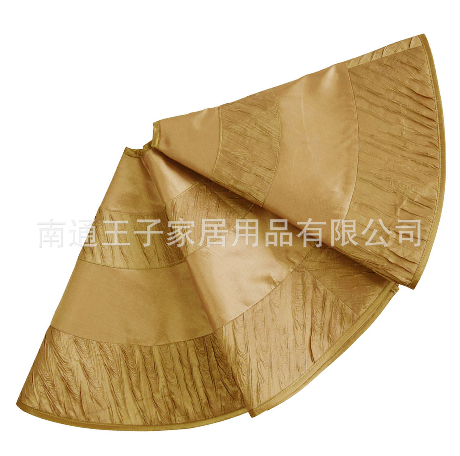 多色拼接压皱仿真丝圣诞树裙圣诞树树底装饰物圣诞用品