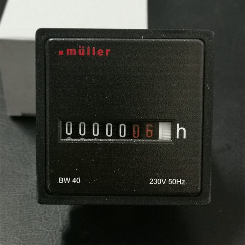 Muller穆勒计时器BW 40.28 230V 50Hz , BW40系列6位机械显示