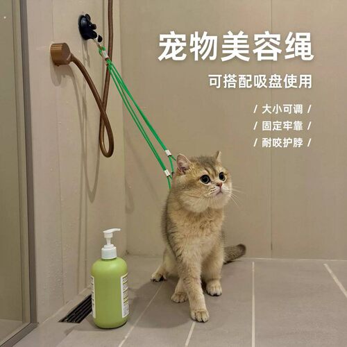 猫咪洗澡固定器狗剪毛洗猫宠物美容台神器防抓咬狗狗洗澡固定吊绳