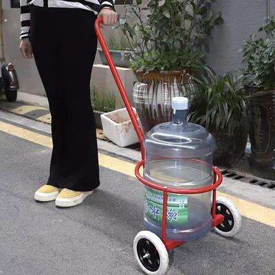 家用倒水车便携式手拉式装水小推车倒垃圾运水桶农村家用泔水车