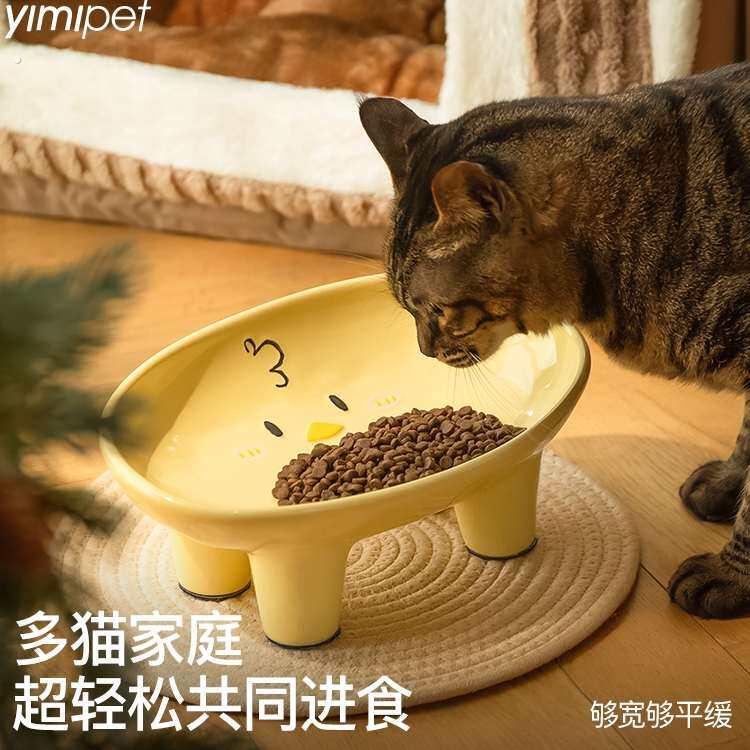 一眯十二生肖钵钵鸡猫碗宠物陶瓷猫食盆碗防打翻大口径喝水碗狗碗