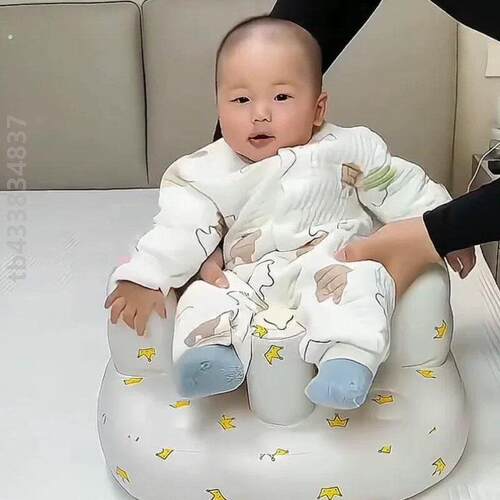 学坐椅婴儿不伤脊柱宝宝充气家用学座餐椅充气沙发训练护脊洗澡椅