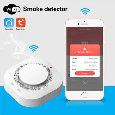 涂鸦WiFi烟雾报警器烟雾探测器烟雾传感器APP远程报警tuya zigbee