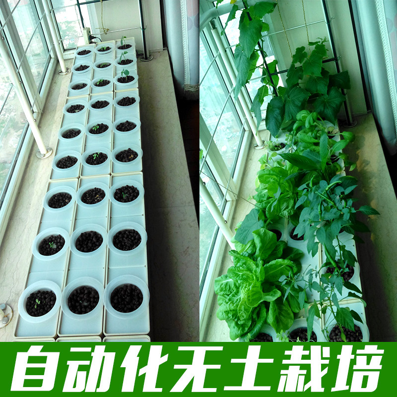 家庭水培蔬菜种植机 懒人无土栽培自动花盆 室内简约风阳台种菜神