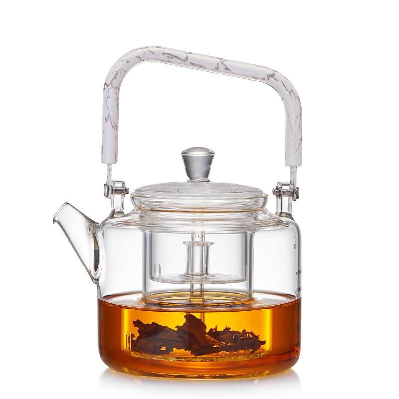 孟瀚玻璃煮茶壶耐热手工烧水壶家用电陶炉煮茶器星空壶盖钮蒸茶壶
