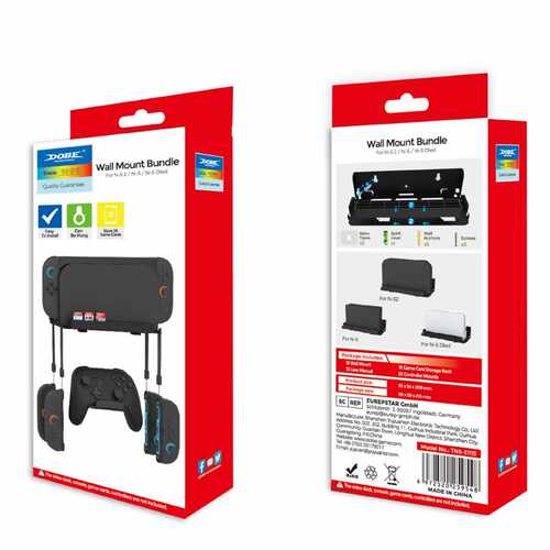 DOBE Switch2主机墙式收纳架NS手柄挂钩NS2壁挂式支架TNS-31113