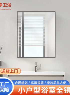 小户型不锈钢浴室镜柜 浴室厕所卫生间挂墙式镜子置物架收纳镜柜