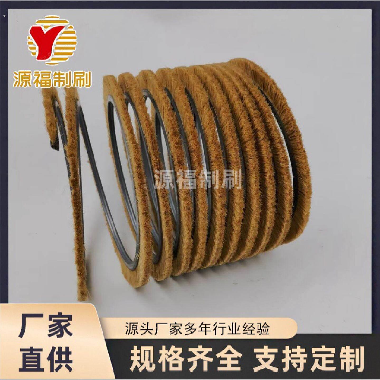缠绕式弹簧毛刷磨料钢丝除锈抛光刷尼龙缠绕毛刷辊除锈抛光工具