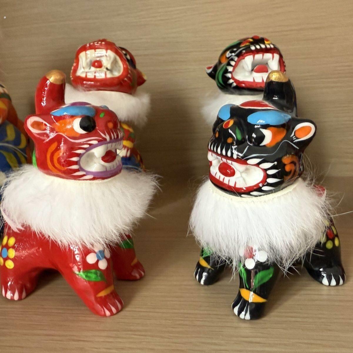 浚县非遗泥咕咕 摇头狮子 泥塑 手工制作摆件 精美礼品中国风家居