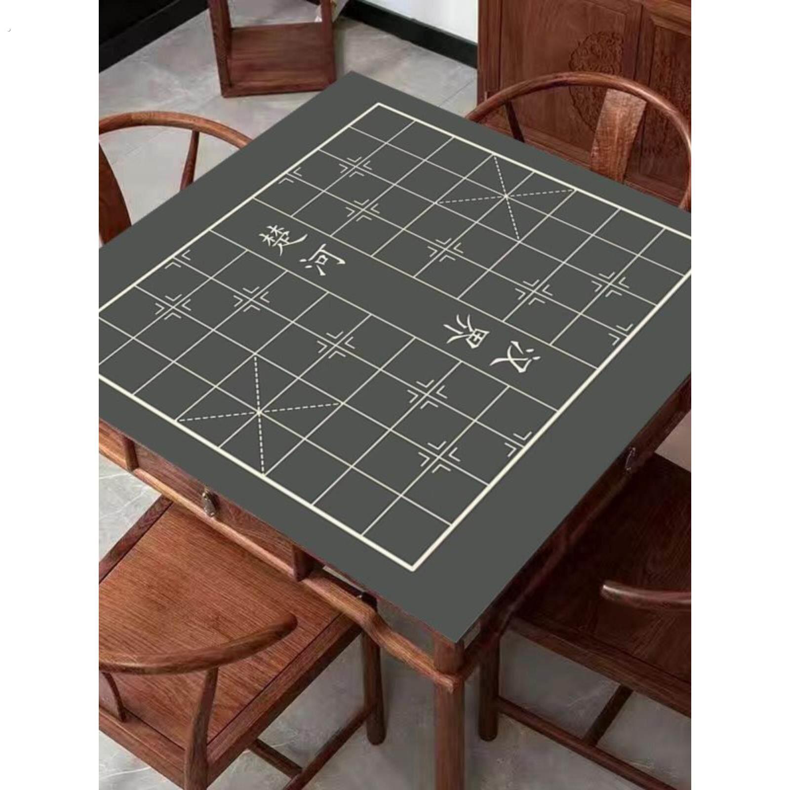 象棋五子棋棋盘桌布单卖不含棋子软布盘布单独折叠防滑静音正方形