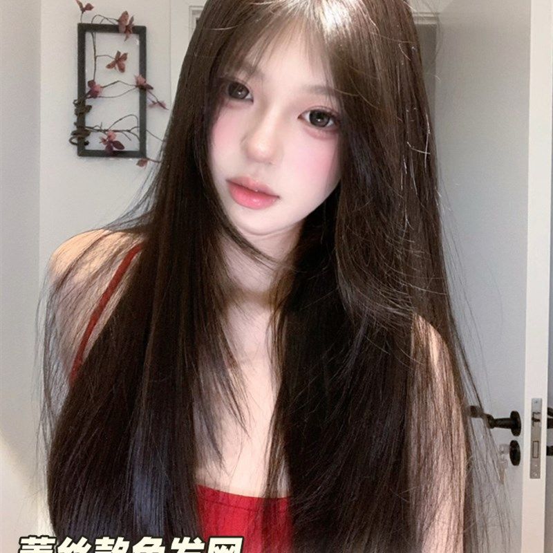 【白月光】束朵新升级蕾丝加长免发网增加发量无痕超薄直发假发片