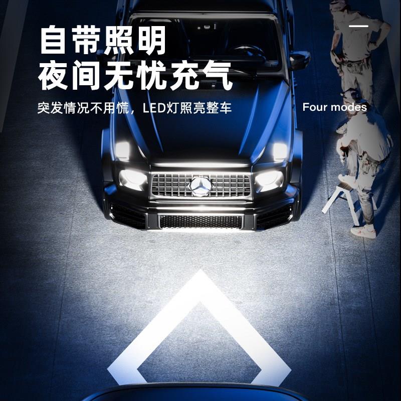 车载充气泵摩托车自行车无线便携式智能打气泵汽车轮胎电动打气筒