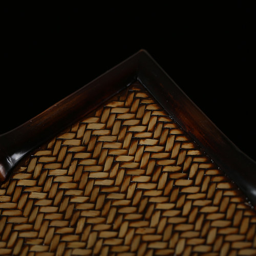 中式禅意筇竹竹编奉茶盘干泡盘茶盘茶具收纳盘杯垫长条茶托分茶盘