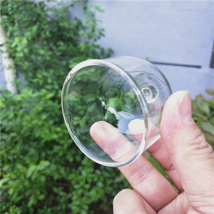 小高脚分体罩文玩原石玻璃展示贵金属珍珠鈡罩罩子mini手工小摆件