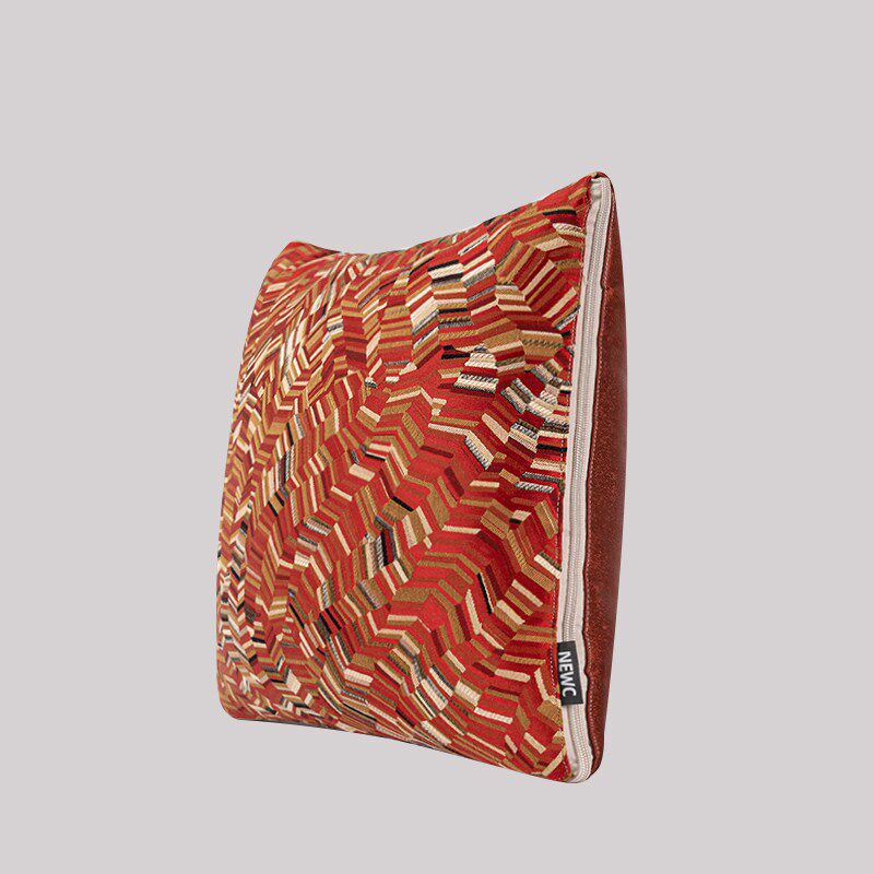 新宸优品新年中国红纯棉抱枕被子两用节日喜庆午睡加厚多功能靠枕