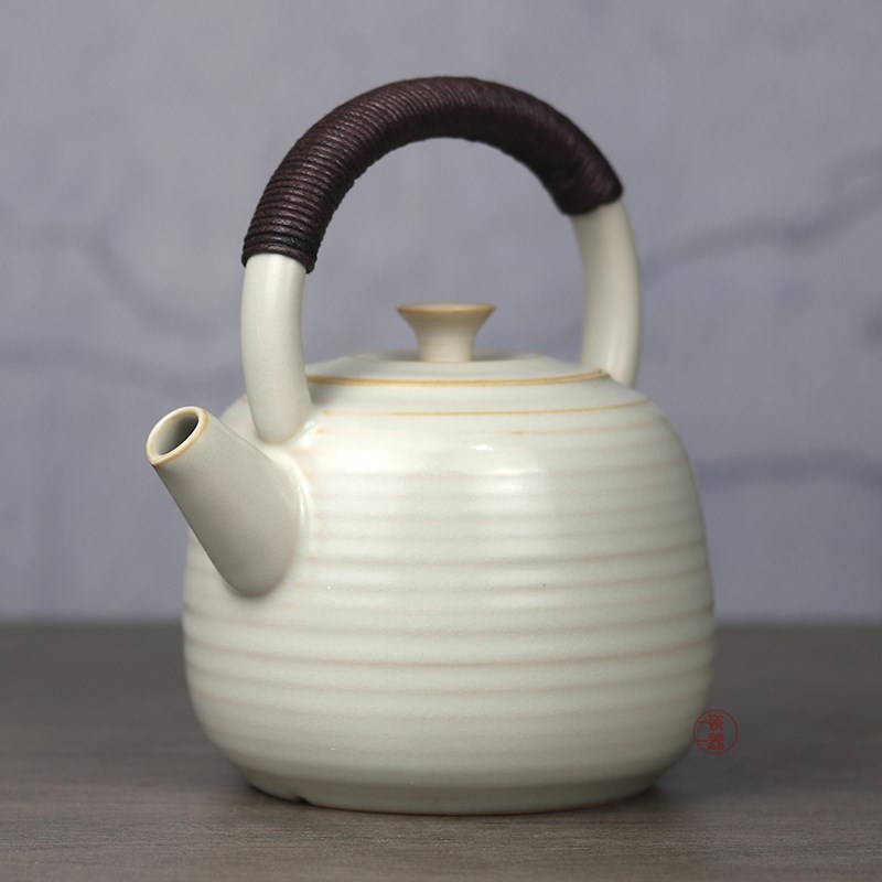 苏打釉围炉煮茶壶泡茶壶明火加热电陶炉炭火陶壶室内煮水壶陶瓷壶