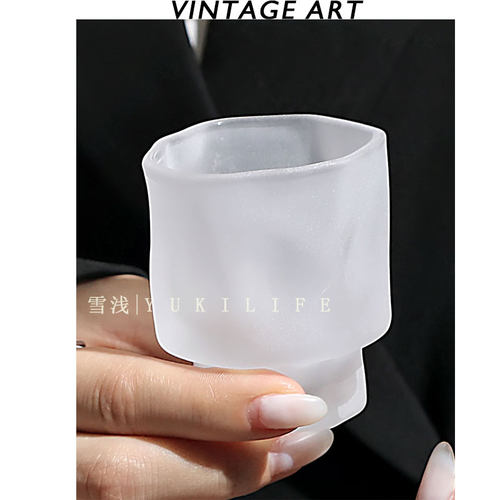 YUKI想你的思绪都叠成折纸  叠纸造型酒杯清酒杯茶杯日式中古杯子