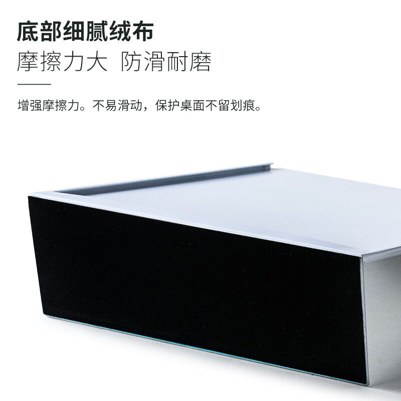 唐雅不锈钢台卡桌面双面白色透明横版立牌a4强磁台签展示牌A5桌牌