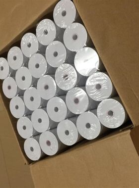 100卷无芯管热敏纸57x50热敏纸58mm收银纸超市小票纸美团外卖打印