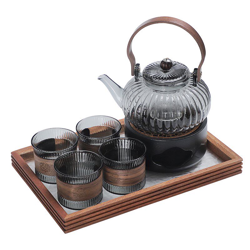 加厚花茶壶蜡烛温茶炉加热底座玻璃养生茶壶可明火餐厅下午茶水壶
