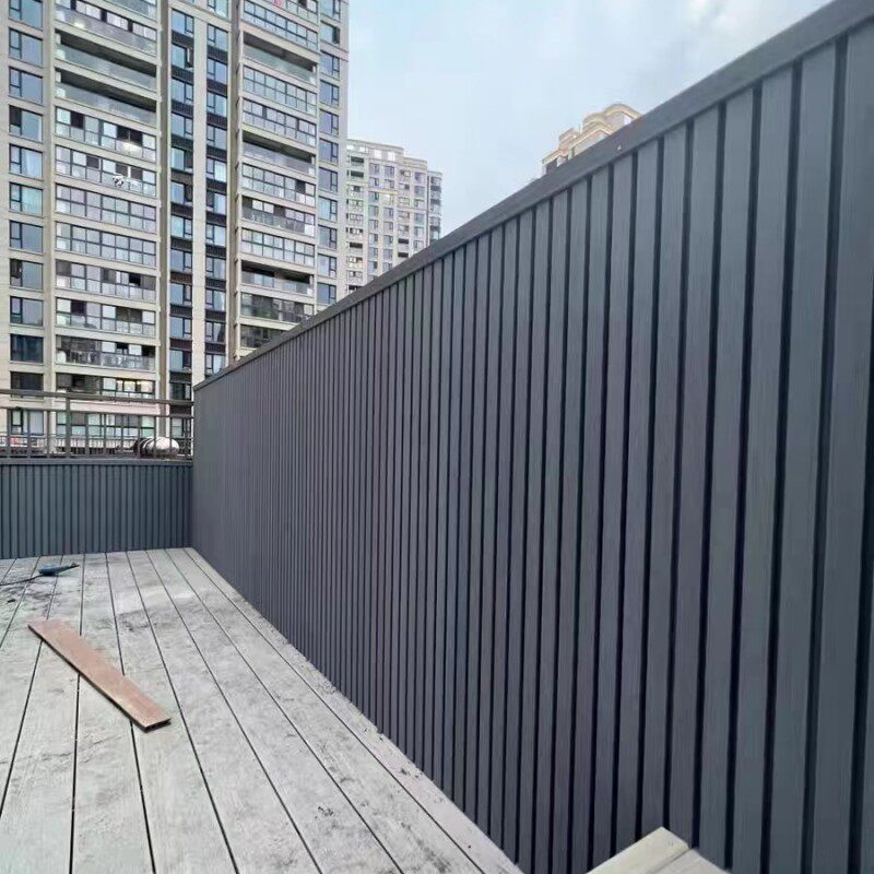 塑木围栏户外长城板围墙板防腐木院子护栏木塑花园露台隔墙板密封