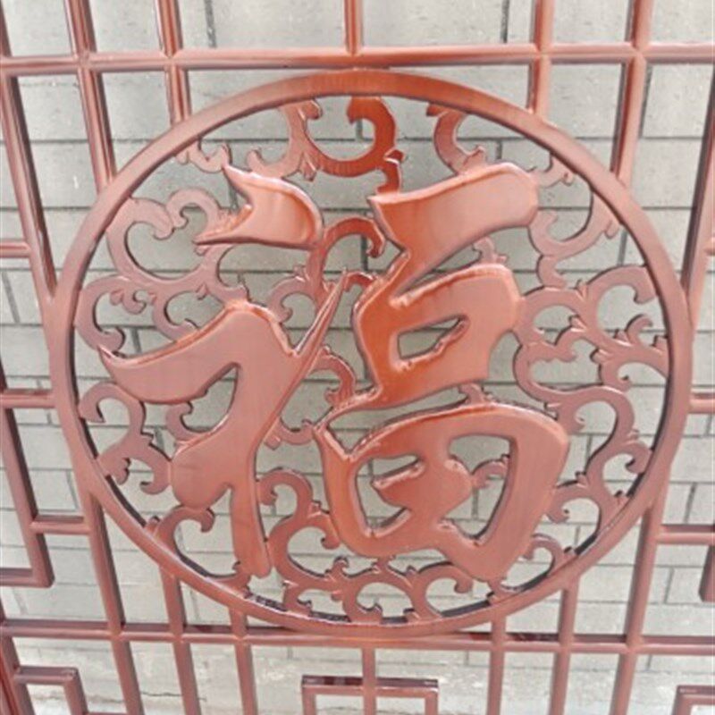 定制做电视背景墙屏风隔断仿古门窗花格客厅吊顶镂空花板挂落玄关
