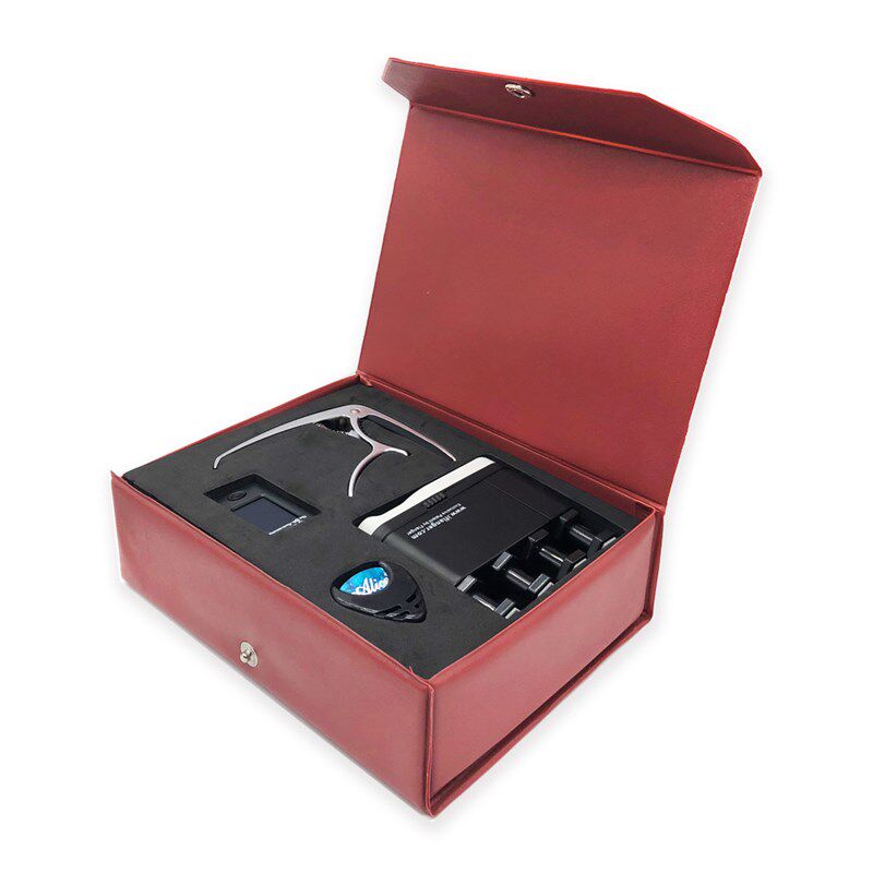 吉他配件套装变调夹调音器拨片琴弦手指练习器小配件收纳盒套装