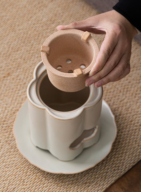 粗陶碳炉煮茶陶壶户外酒精灯小火炉泡茶烧水炉风炉温茶炉茶壶家用