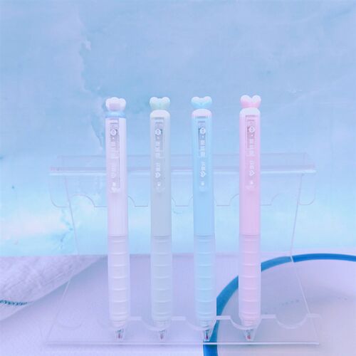 爱好文具新品GP2720花朵ST摩易擦按动中性笔 3年级学生可擦按动笔
