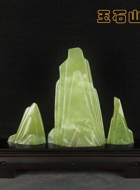 天然玉石抽象简约山水摆件家居客厅餐厅书房办公室玄关送礼工艺品