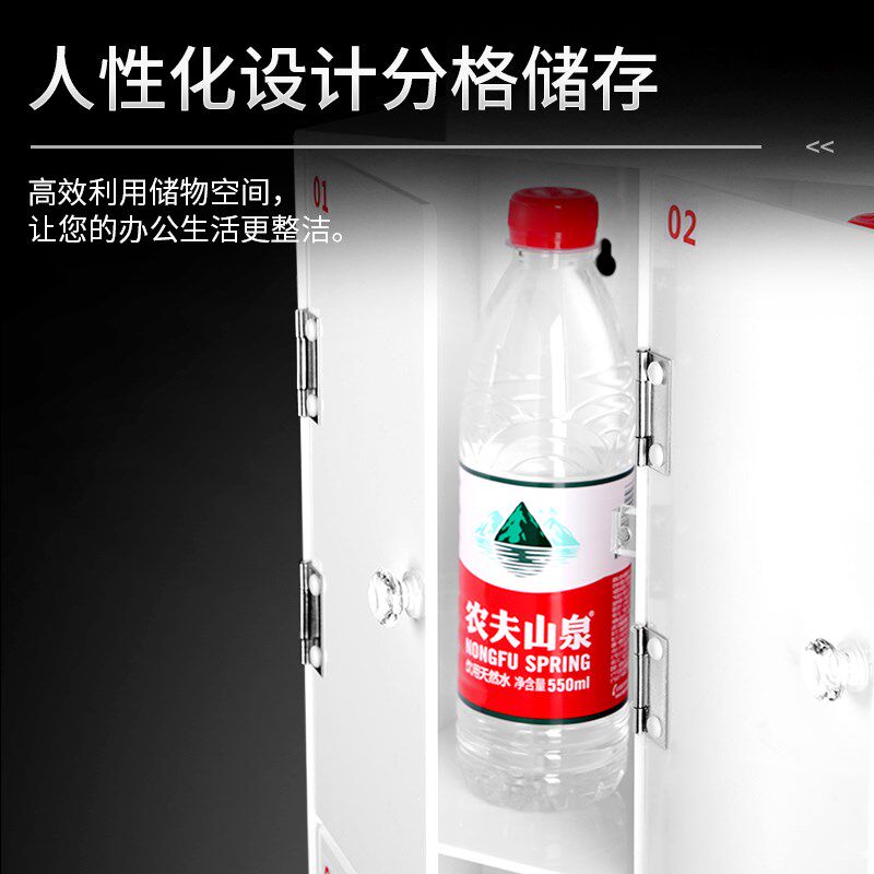 压克力透明杯架置物架车间员工水杯柜放置柜壁挂防尘茶杯收纳柜子