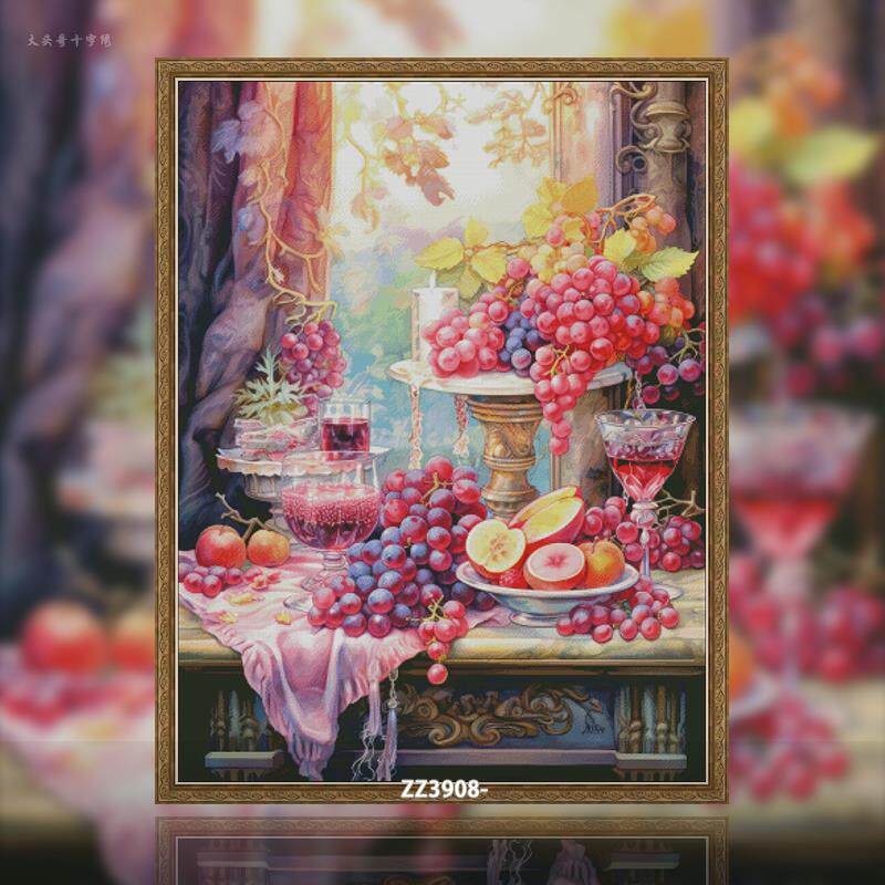 【ZZ3908-水果盛宴】十字绣2025新款客厅卧室餐厅水果系列